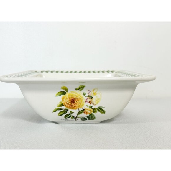 Portmeirion Botanic Garden Roses "Warm Wishes" 8 5/8" Square Serving Dish - Picture 2 of 7